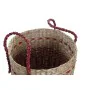 Juego de Cestas DKD Home Decor Natural Rojo Hierba marina (2 pcs) (34 x 34 x 40 cm) de DKD Home Decor, Cajas y arcones de alm...