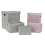 Basket set DKD Home Decor polypropylene (42 x 33 x 50 cm) (5 pcs) by DKD Home Decor, Storage boxes and chests - Ref: S3018649...