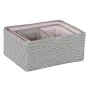 Juego de Cestas DKD Home Decor 41 x 29 x 18 cm Plateado Gris Rosa Polipropileno de DKD Home Decor, Cajas y arcones de almacen...