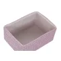 Juego de Cestas DKD Home Decor 41 x 29 x 18 cm Plateado Gris Rosa Polipropileno de DKD Home Decor, Cajas y arcones de almacen...