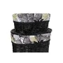 Set de basket DKD Home Decor Noir Multicouleur osier 51 x 37 x 56 cm 5 Pièces de DKD Home Decor, Boîtes et coffres de rangeme...