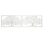 Decoración de Pared DKD Home Decor 84,5 x 1 x 49 cm Árbol Blanco Cottage (2 Unidades) de DKD Home Decor, Adornos - Ref: S3018...