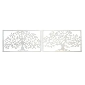 Decorazione da Parete DKD Home Decor 84,5 x 1 x 49 cm Albero Bianco Cottage (2 Unità) di DKD Home Decor, Soprammobili - Rif: ...