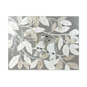 Toile DKD Home Decor Beige Gris Feuille d'une plante 90 x 4 x 70 cm de DKD Home Decor, Impressions sur toile - Réf : S3018995...