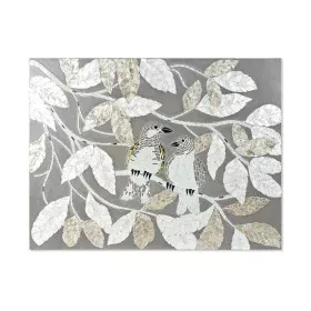 Lienzo DKD Home Decor Beige Gris Hoja de planta 90 x 4 x 70 cm de DKD Home Decor, Impresiones sobre lienzo - Ref: S3018995, P...