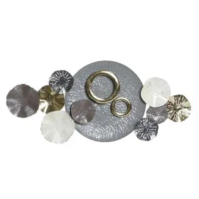 Decoração de Parede DKD Home Decor Cinzento Dourado Metal (134.6 x 9.5 x 61 cm) de DKD Home Decor, Adornos - Ref: S3019060, P...