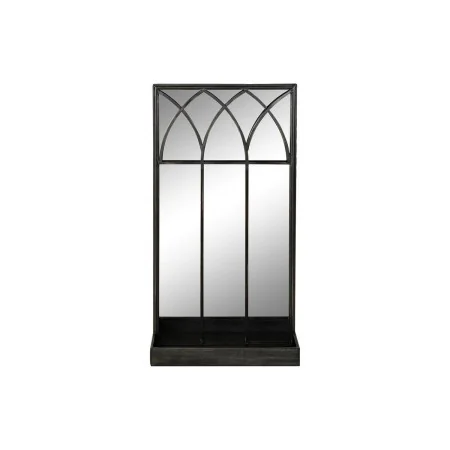 Espelho com Suporte DKD Home Decor Preto Metal Espelho 40 x 12 x 80 cm de DKD Home Decor, Espelhos de mesa - Ref: S3019195, P...