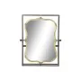 Miroir mural DKD Home Decor Noir Métal Doré (51.5 x 12 x 65 cm) de DKD Home Decor, Miroirs muraux - Réf : S3019229, Prix : 55...