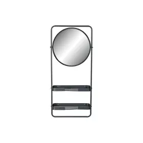 Espejo de pared DKD Home Decor Negro Metal Espejo 55 x 20 x 120 cm (1 unidad) de DKD Home Decor, Espejos de pared - Ref: S301...