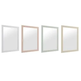 Wall mirror DKD Home Decor 70 x 2 x 96 cm Crystal Beige Pink Green Light grey polystyrene Urban (4 Pieces) by DKD Home Decor,...