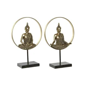 Deko-Figur DKD Home Decor 26 x 11 x 40 cm Schwarz Gold Buddha Orientalisch (2 Stück) von DKD Home Decor, Ornamente - Ref: S30...