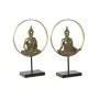 Decorative Figure DKD Home Decor 26 x 11 x 40 cm Black Golden Buddha Oriental (2 Units) by DKD Home Decor, Ornaments - Ref: S...