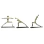 Figura Decorativa DKD Home Decor 33 x 10 x 35 cm Preto Dourado Índio Yoga (3 Unidades) de DKD Home Decor, Adornos - Ref: S301...