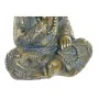 Figurine Décorative DKD Home Decor Bleu Multicouleur Doré Moine Oriental 17 x 13,6 x 21,8 cm de DKD Home Decor, Objets de déc...