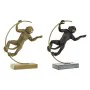 Figurine Décorative DKD Home Decor 33 x 25 x 48 cm Noir Doré Singe Moderne (2 Unités) de DKD Home Decor, Objets de décoration...