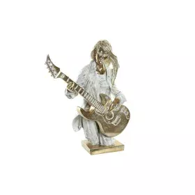 Statua Decorativa DKD Home Decor 37 x 25 x 50 cm Dorato Bianco Musicista di DKD Home Decor, Soprammobili - Rif: S3019609, Pre...