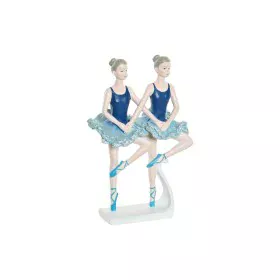 Figurine Décorative DKD Home Decor Bleu Romantique Danseuse Classique 14 x 7,5 x 21,5 cm de DKD Home Decor, Objets de décorat...