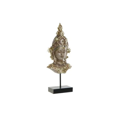 Figura Decorativa DKD Home Decor Castanho Dourado Buda Oriental 15 x 7 x 38 cm de DKD Home Decor, Adornos - Ref: S3019747, Pr...