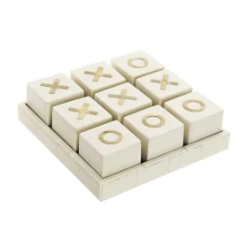 Tic Tac Toe DKD Home Decor Golden Elfenbein (21 x 21 x 6 cm) von DKD Home Decor, Spiele mit Spielsteinen - Ref: S3020307, Pre...