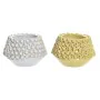 Vase DKD Home Decor White Stoneware Modern Mustard 20 x 20 x 13 cm (2 Units) by DKD Home Decor, Vases - Ref: S3020517, Price:...