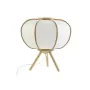 Lámpara de mesa DKD Home Decor 34 x 34 x 33 cm Natural Blanco Bambú 220 V 50 W de DKD Home Decor, Lámparas de mesa y mesilla ...