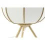 Lâmpada de mesa DKD Home Decor 34 x 34 x 33 cm Natural Branco Bambu 220 V 50 W de DKD Home Decor, Candeeiros de mesa e de cab...