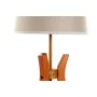 Lampe de bureau DKD Home Decor Marron Beige Polyester Bois 220 V 50 W de DKD Home Decor, Lampes de chevet - Réf : S3020719, P...