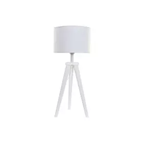 Lámpara de mesa DKD Home Decor 8424001807918 Madera Blanco 220 V 50 W 30 x 30 x 72 cm de DKD Home Decor, Lámparas de mesa y m...