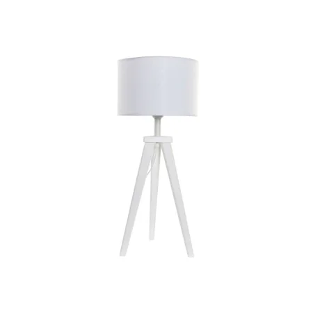 Lampe de bureau DKD Home Decor 8424001807918 Bois Blanc 220 V 50 W 30 x 30 x 72 cm de DKD Home Decor, Lampes de chevet - Réf ...