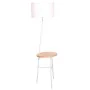 Lampadaire DKD Home Decor Blanc Marron Polyester Métal Pin (40 x 65 x 152 cm) de DKD Home Decor, Lampadaires - Réf : S3020755...