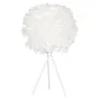 Lámpara de mesa DKD Home Decor Blanco Metal Pluma (42 x 42 x 60 cm) de DKD Home Decor, Lámparas de mesa y mesilla de noche - ...