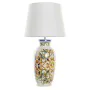 Lampe de bureau DKD Home Decor Céramique Lin Blanc (34 x 34 x 67 cm) de DKD Home Decor, Lampes de chevet - Réf : S3020908, Pr...