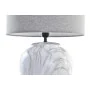 Desk lamp DKD Home Decor Canvas Ceramic Grey White (38 x 38 x 58 cm) by DKD Home Decor, Bedside and Table Lamps - Ref: S30209...