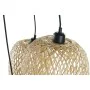 Candeeiro de teto DKD Home Decor Preto Marrom claro Metal Bambu 50 W Tropical 220 V 30 x 30 x 94 cm de DKD Home Decor, Ilumin...