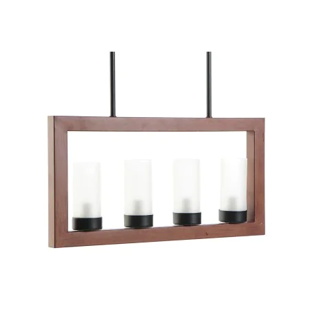 Lámpara de Techo DKD Home Decor Marrón Aluminio Cristal (52 x 6 x 26 cm) de DKD Home Decor, Iluminación colgante - Ref: S3020...