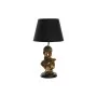 Lâmpada de mesa DKD Home Decor Preto Dourado Poliéster Resina Africana (31 x 31 x 58 cm) de DKD Home Decor, Candeeiros de mes...