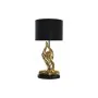 Lámpara de mesa DKD Home Decor Negro Dorado Poliéster Resina Mono (25 x 25 x 48 cm) de DKD Home Decor, Lámparas de mesa y mes...