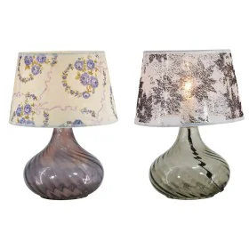 Lampe de bureau DKD Home Decor 25 x 25 x 33,5 cm Verre Multicouleur 220 V 25 W (2 Unités) de DKD Home Decor, Lampes de chevet...