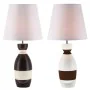 Lampe de bureau DKD Home Decor Céramique Marron Corde Blanc 30 x 30 x 61 cm 220 V 50 W (2 Unités) de DKD Home Decor, Lampes d...