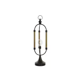 Decorazione luminosa DKD Home Decor Nero Dorato Metallo (18 x 18 x 61 cm) di DKD Home Decor, Lampade con motivi - Rif: S30210...