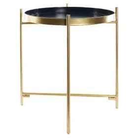 Side table DKD Home Decor Golden Metal Navy Blue (40 x 40 x 50 cm) by DKD Home Decor, Tables - Ref: S3021576, Price: 35,01 €,...