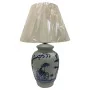 Lampe de bureau DKD Home Decor Bleu Blanc Porcelaine Eléphant (40 x 40 x 60 cm) de DKD Home Decor, Lampes de chevet - Réf : S...