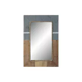 Specchio da parete DKD Home Decor Azzurro Bianco Brad (60 x 3.5 x 89.5 cm) di DKD Home Decor, Specchi da parete - Rif: S30218...