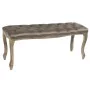 Banquette DKD Home Decor Marron Gris foncé Bois d'hévéa 112 x 38 x 48 cm de DKD Home Decor, Chaises - Réf : S3021968, Prix : ...