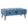 Bench DKD Home Decor Navy Blue Metal MDF Wood 102 x 42 x 40 cm by DKD Home Decor, Chairs - Ref: S3021975, Price: 133,51 €, Di...