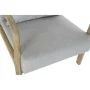 Sillón DKD Home Decor Gris Poliéster Lino Madera de caucho (65 x 83 x 74 cm) de DKD Home Decor, Accesorios de sillas y sofás ...