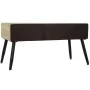 Mesa de apoio DKD Home Decor Castanho Preto Metal Abeto 100 x 50 x 52,5 cm de DKD Home Decor, Jogos de móveis - Ref: S3022257...