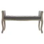 Hocker DKD Home Decor natürlich Dunkelgrau Kautschukholz Leinwand 109 x 44,5 x 60 cm von DKD Home Decor, Stühle - Ref: S30222...