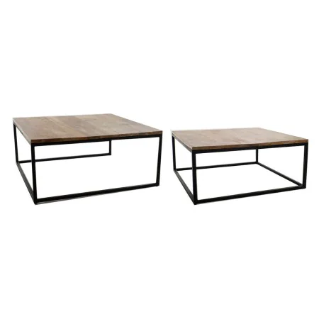 Set of 2 tables DKD Home Decor Brown Black 90 x 90 x 40 cm by DKD Home Decor, Tables - Ref: S3022383, Price: 287,53 €, Discou...