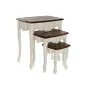 Jeu de 3 tables DKD Home Decor Blanc Marron 60 x 40 x 66 cm de DKD Home Decor, Tables - Réf : S3022434, Prix : 203,91 €, Remi...